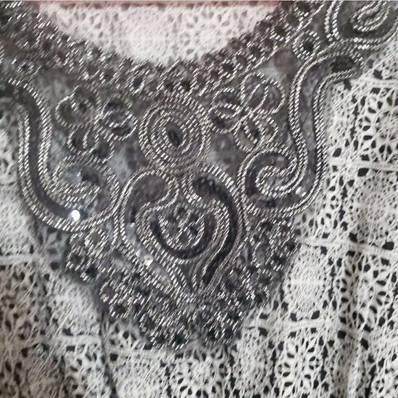 Pasley Print Midi Dress Size Large - Picture 3 of 8